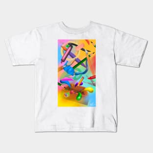 Exploding Art Box Kids T-Shirt